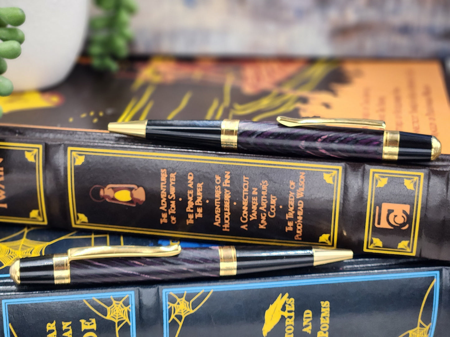 Color Grain Tahoe Purple Gatsby Gold Twist Pen