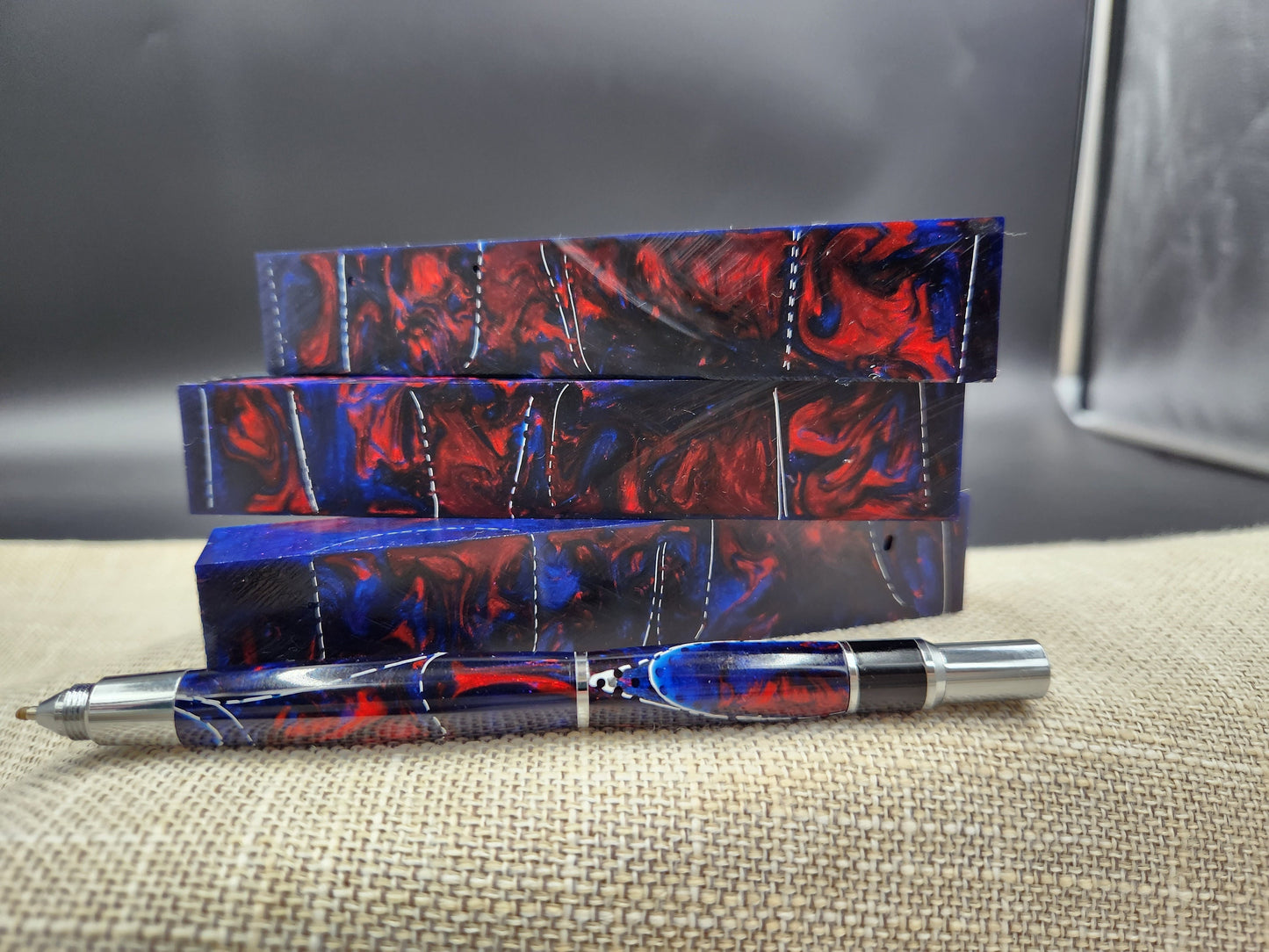 Patriot snake skin Pen Blank