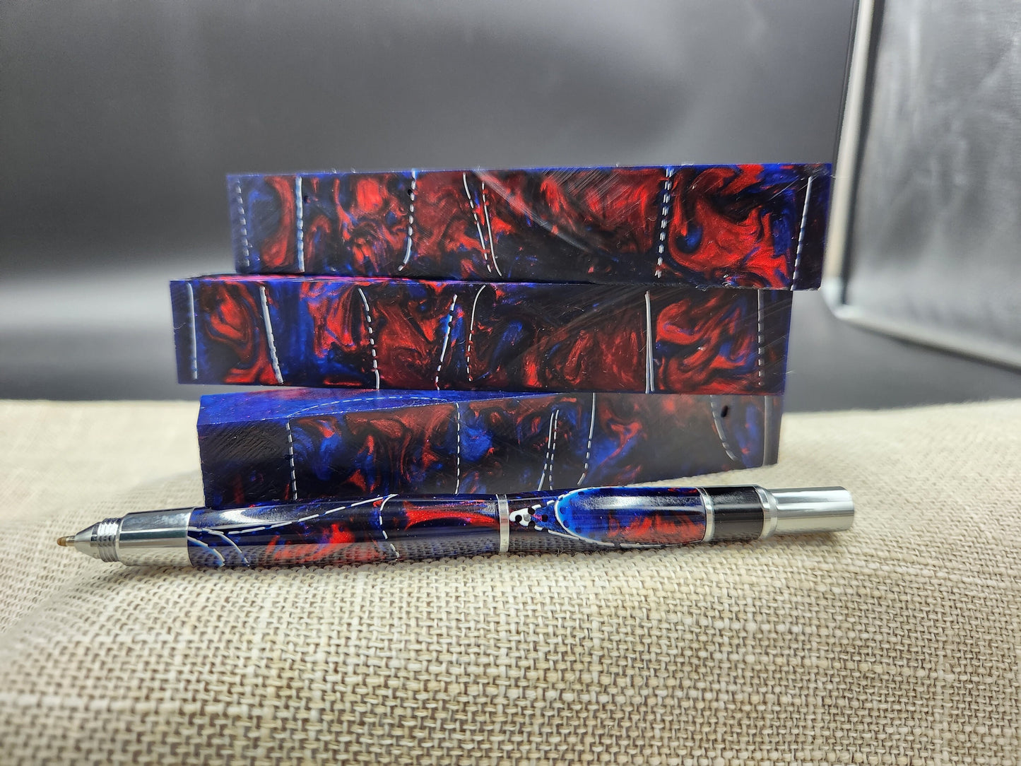 Patriot snake skin Pen Blank