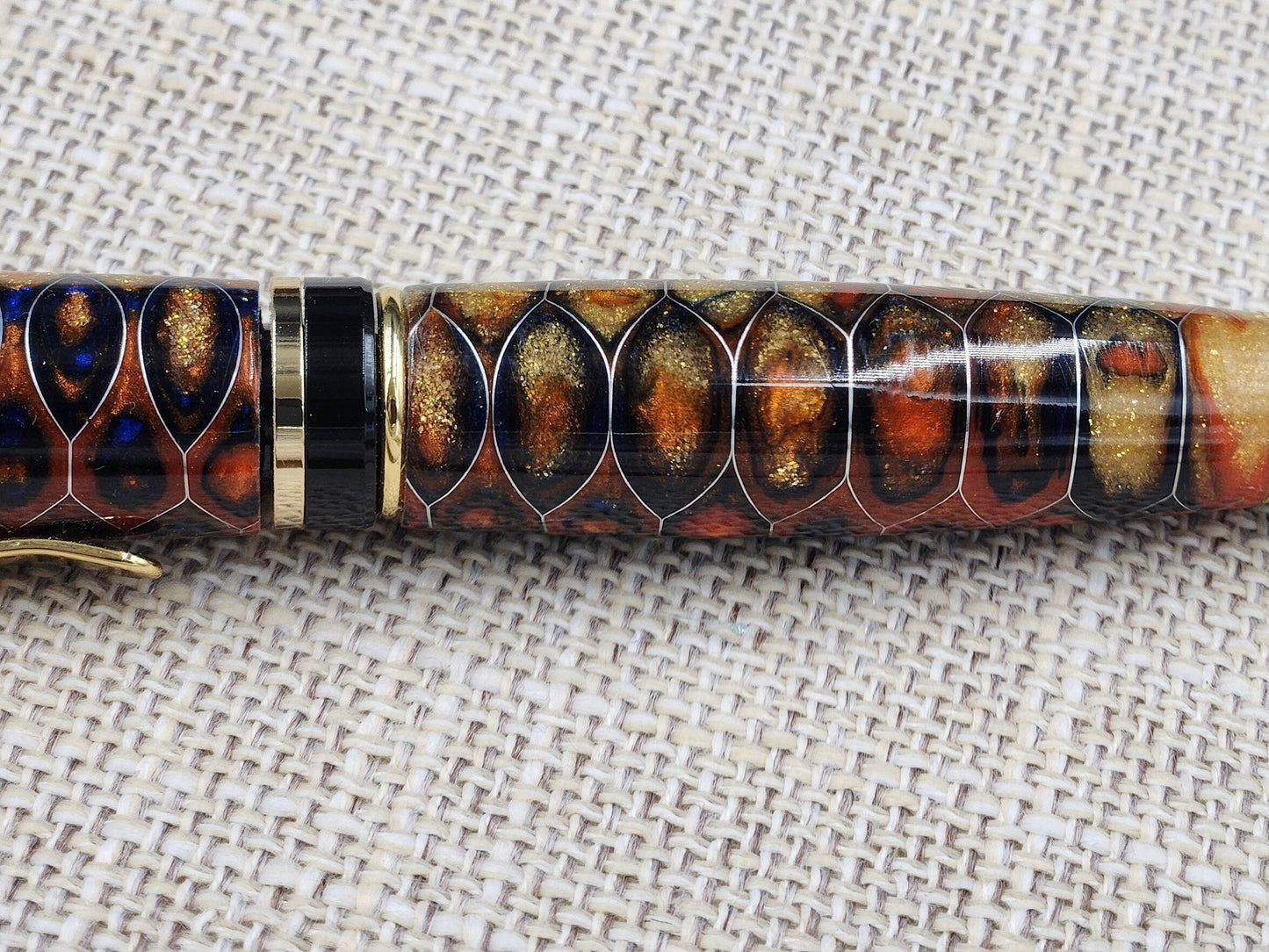 Sunset Honeycomb Pen Blank