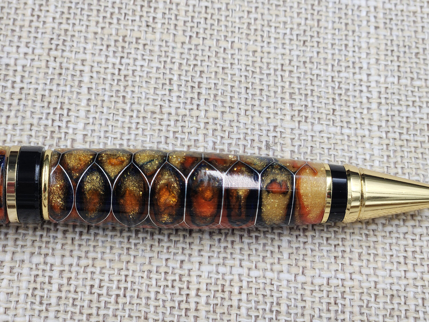 Sunset Honeycomb Pen Blank