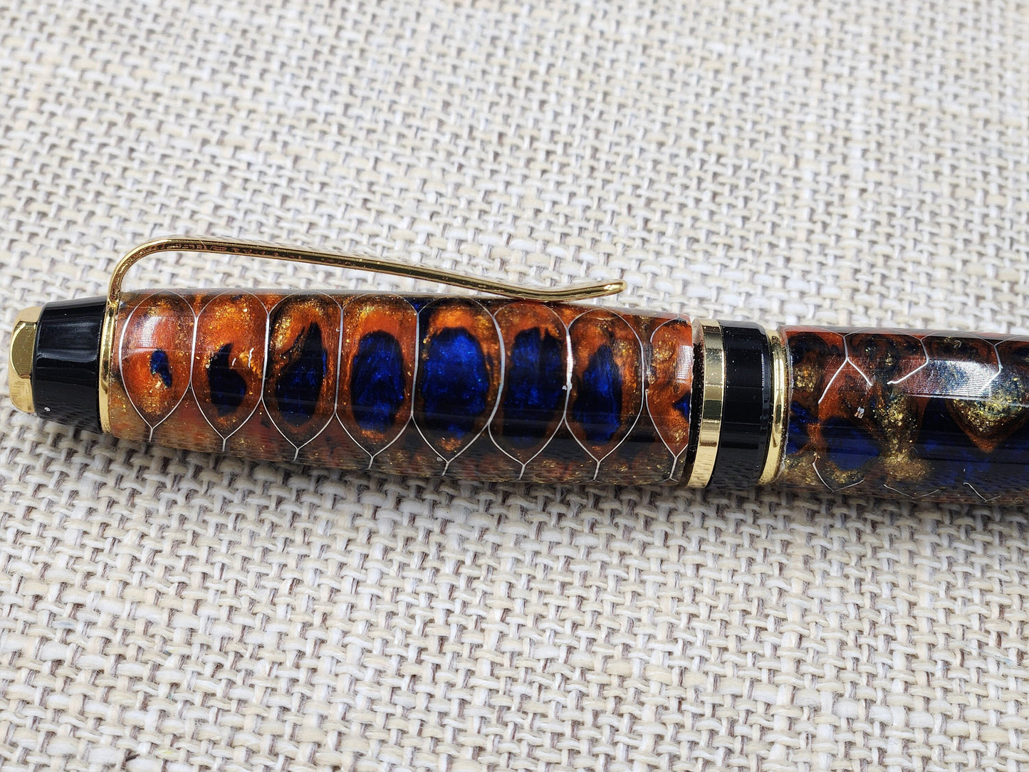 Sunset Honeycomb Pen Blank