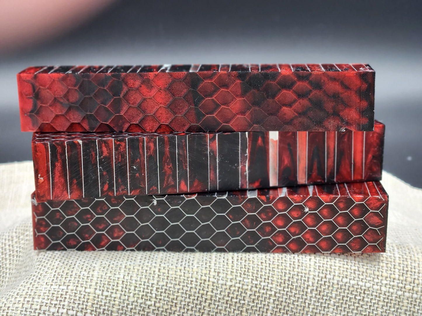 Red Mamba Honeycomb Blank