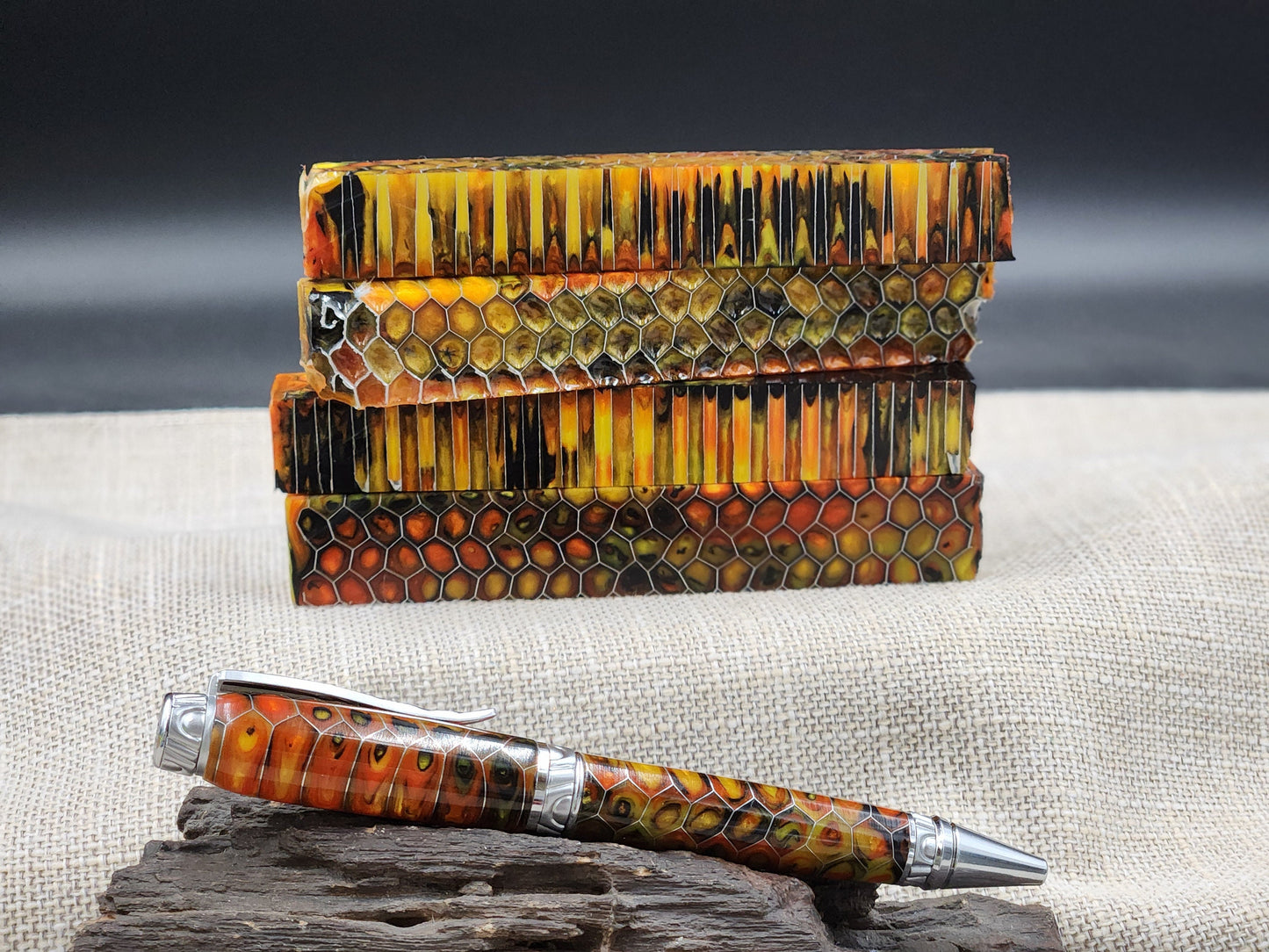 Sunshine State Honeycomb Pen Blank