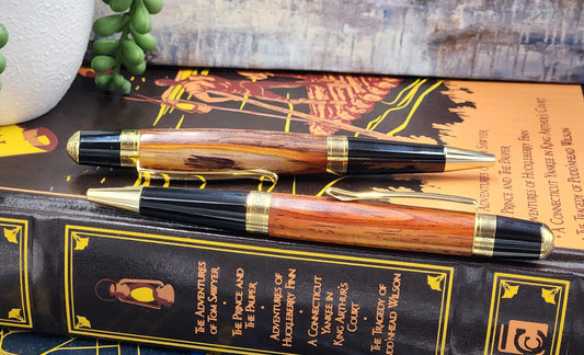 Cocobolo Gatsby Gold Twist Pen