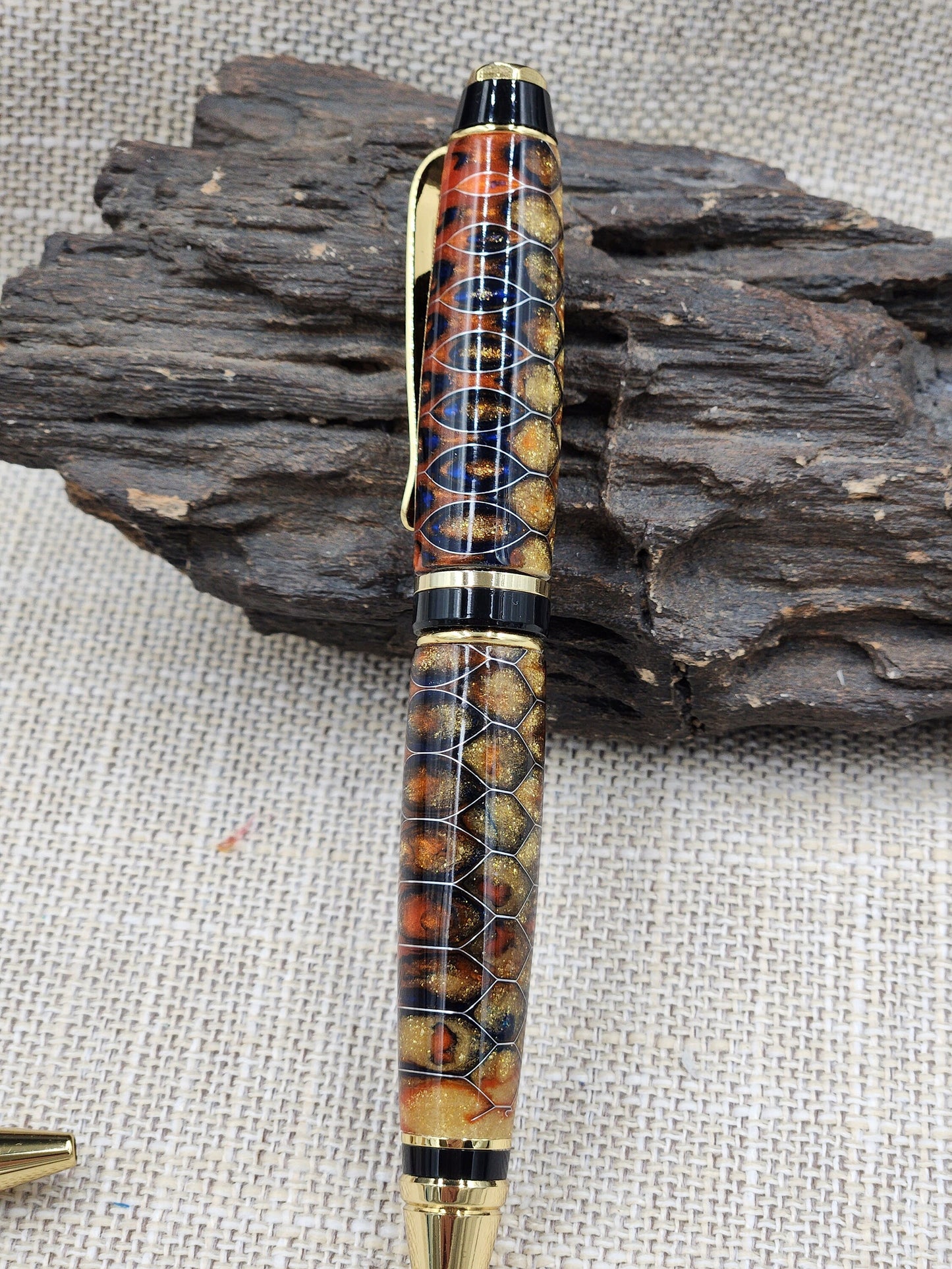 Sunset Honeycomb Pen Blank