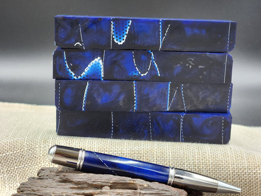 Blue Snake Skin Blank