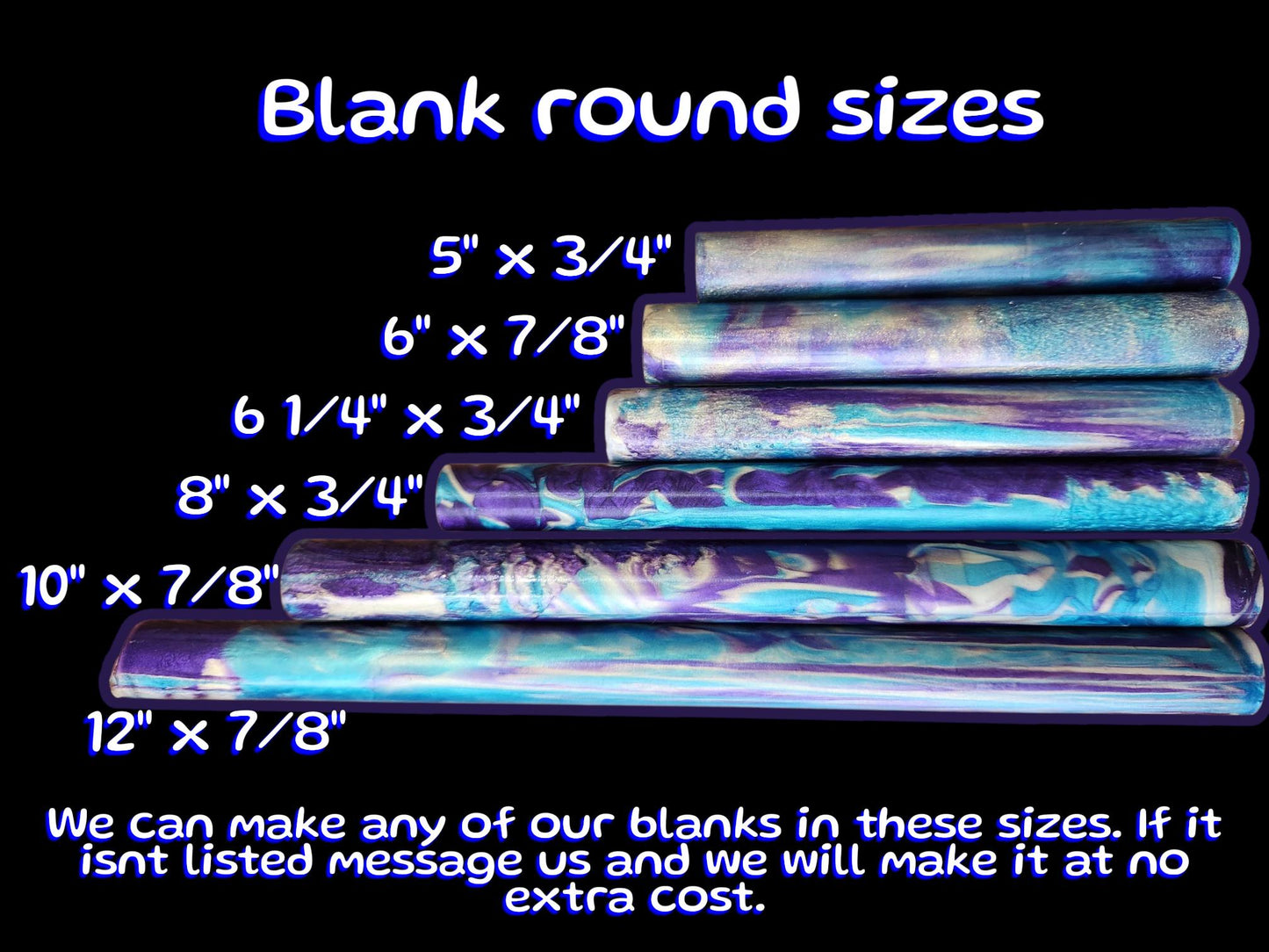 Azure Abalone Pen Blanks