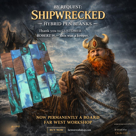 Shipwrecked Hybrid Pen Blanks