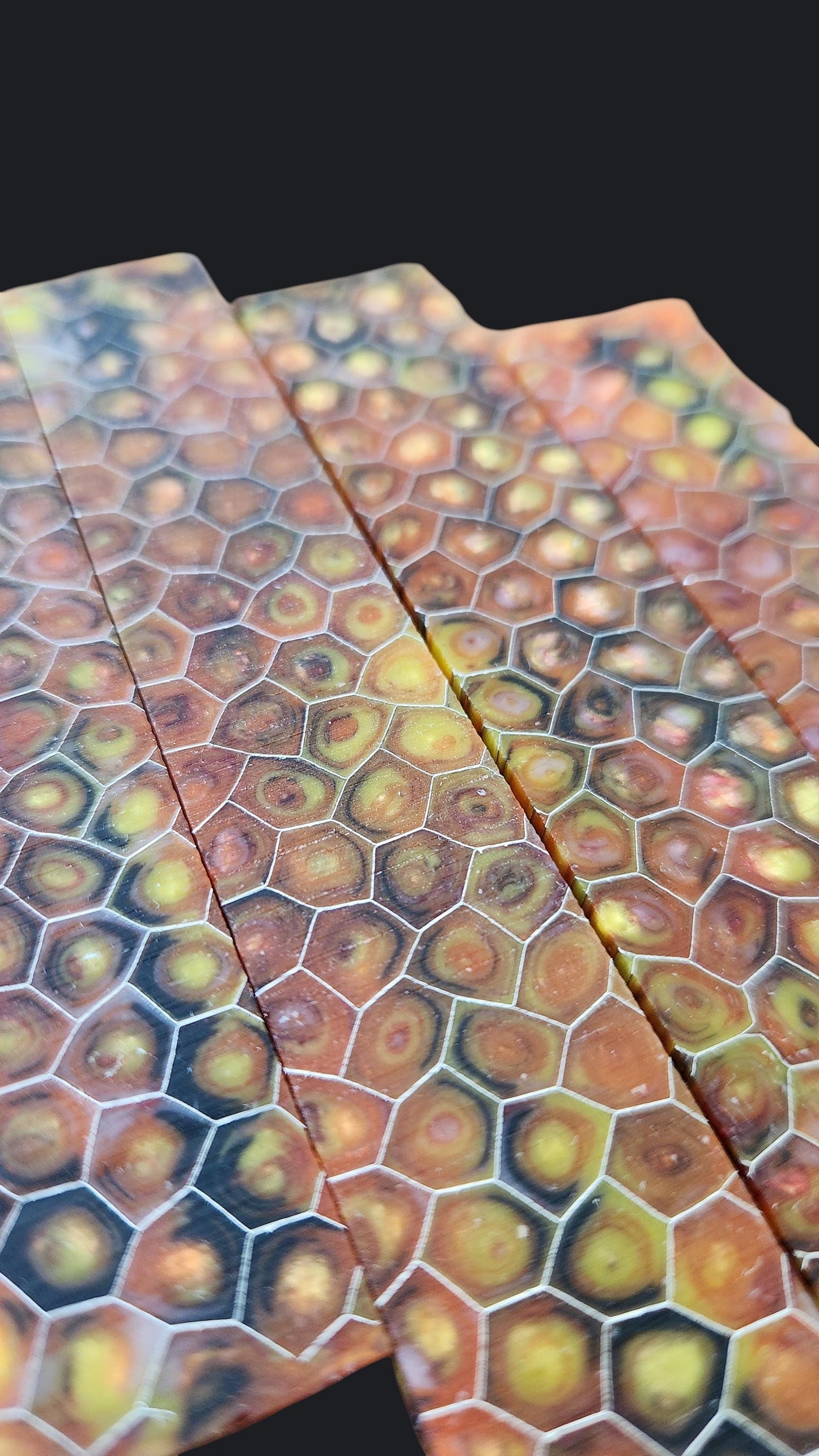 Dragon's Breath Honeycomb Pen Blank