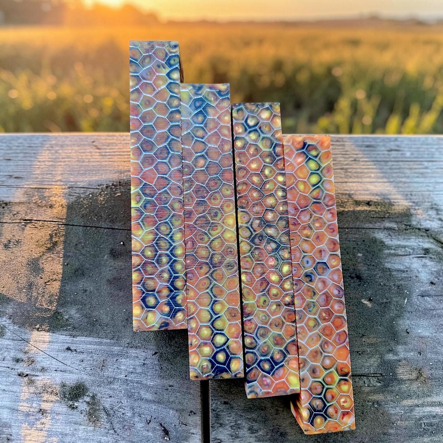 Dragon's Breath Honeycomb Pen Blank