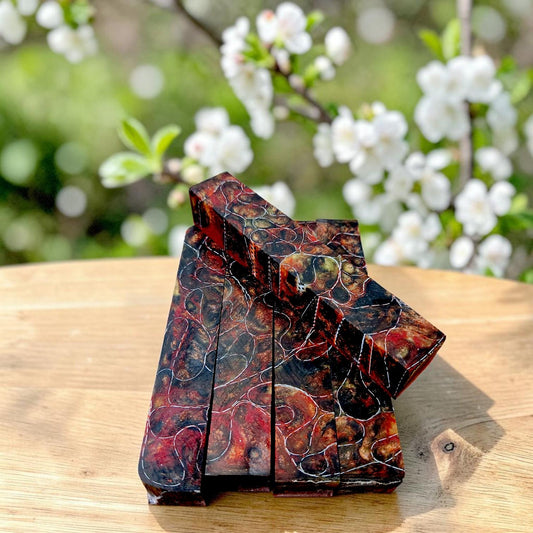 Fire Belly Snake Skin Blank
