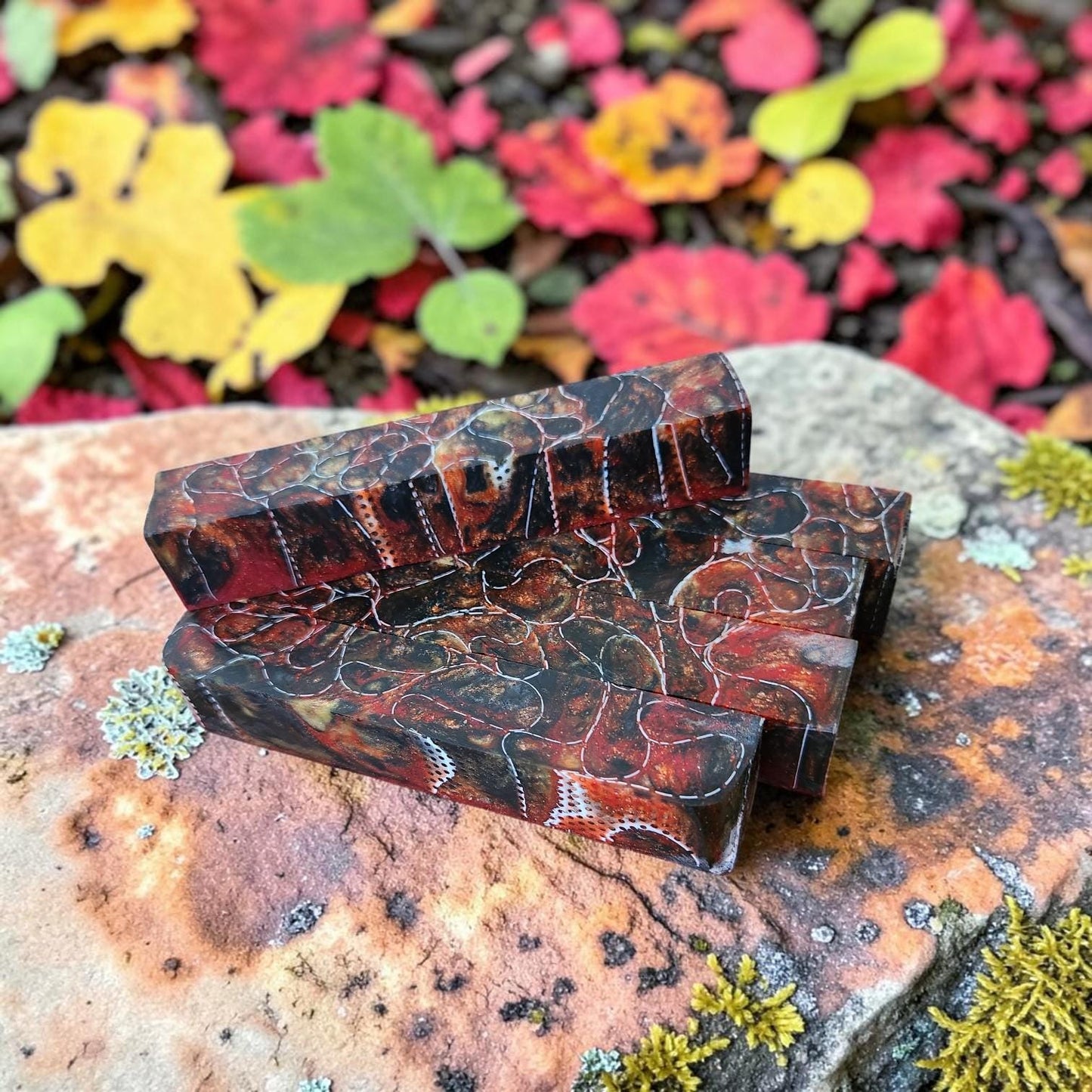 Fire Belly Snake Skin Blank
