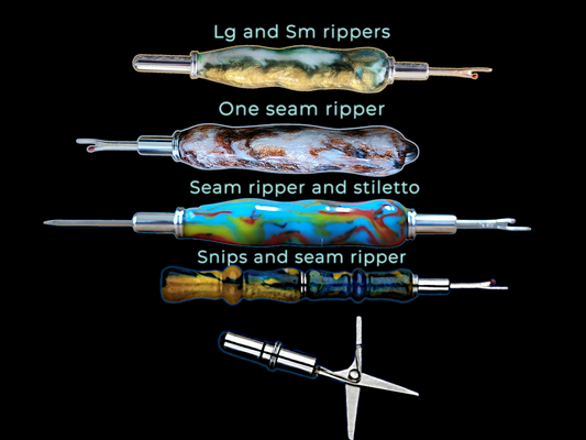 Seam Rippers/ stillehtto /seam rollers/ snips/ ripper pendants
